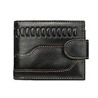 Чоловічий гаманець із тисненням 20234 Vintage Чорний mn