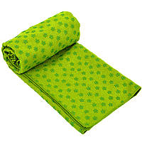 Коврик полотенце для йоги Zelart FI-4938 цвет зеленый sp