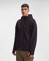 Зип худи черное C.P. Company Zip hoodie Кофты модные с капюшоном весна, Красивая кофта зипка на замке мужская
