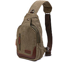 Функциональная мужская сумка через плечо Vintage 20386 Зеленый mn