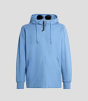 Зип худі блакитне C.P. Company Zip hoodie Кофти модні з капюшоном весна, Красива кофта зипка на замку чоловіча