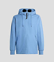 Зип худи голубое C.P. Company Zip hoodie Кофты модные с капюшоном весна, Красивая кофта зипка на замке мужская