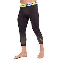 Компрессионные штаны тайтсы UAR CO-8252 размер M цвет черный-салатовый sp