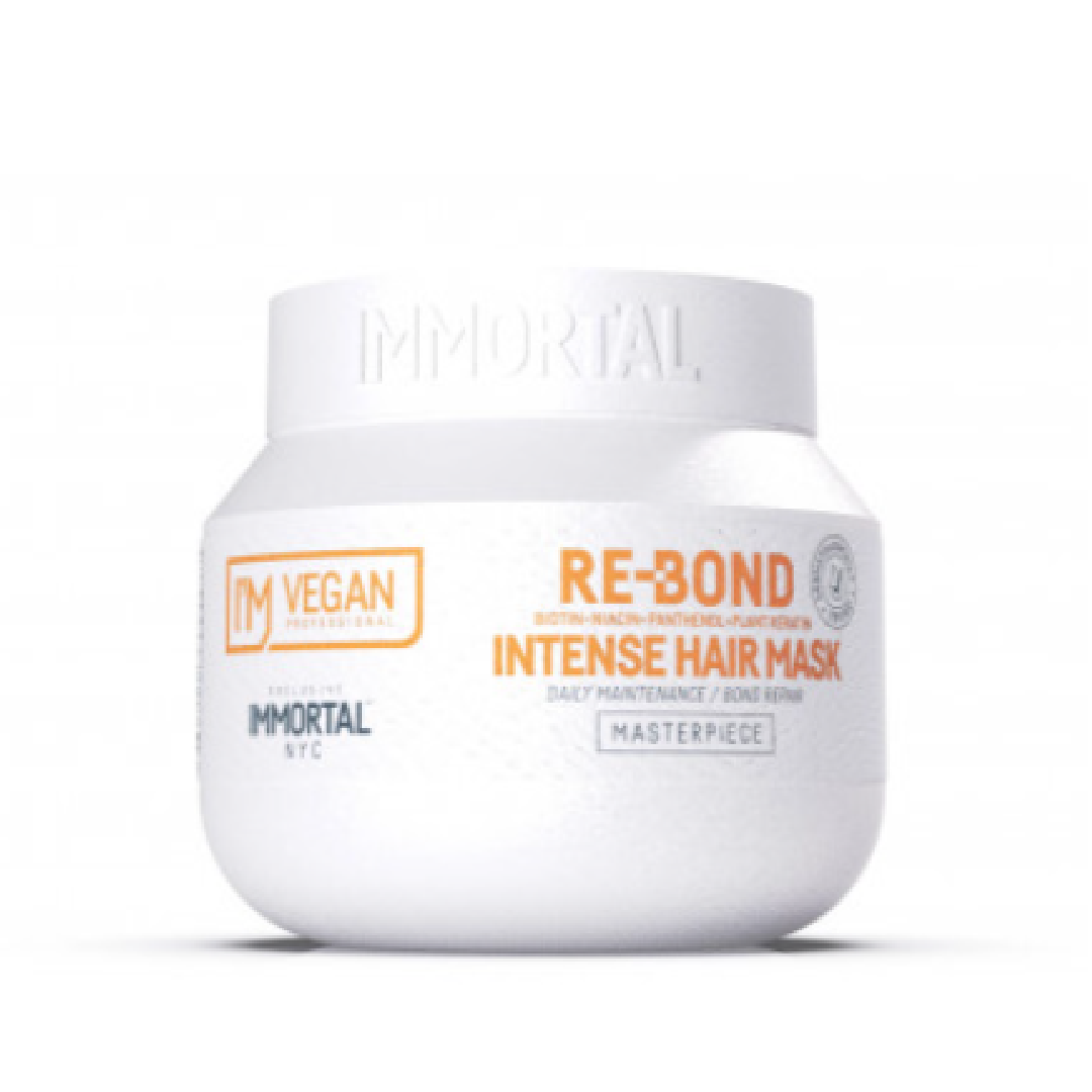 Жіноча маска для глибокого відновлення пошкодженого волосся Immortal NYC RE-BOND I'M Vegan, 500 мл (NYC-70)