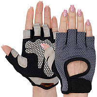 Перчатки для фитнеса и тренировок Zelart BC-8304 размер L цвет серый sp