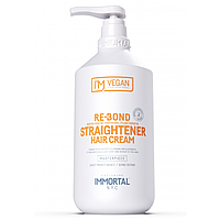Жіночий крем для глибокого відновлення та випрямлення пошкодженого волосся Immortal NYC RE-BOND, 1000 мл (NYC-68)