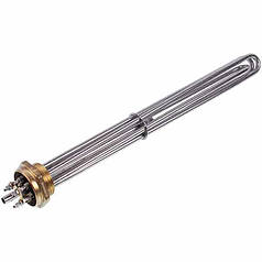 Блок тенів 10 кВт 220V (нержавіюча сталь) L=405mm гайка 1,5" (48mm) для електричного котла SANAL