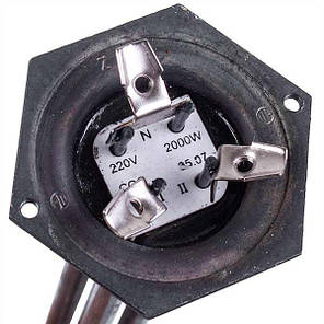 Тен для масляного обігрівача 2000W L=350mm D різьби=1 1/4'', фото 4