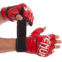 Перчатки для смешанных единоборств кожаные VNM VN-0014 размер XL цвет красный sp