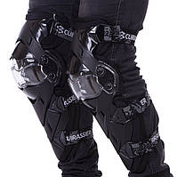 Захист коліна та гомілки CUIRASSIER K09 колір чорний-білий sp