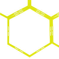 Тренировочная напольная сетка гексагональная Agility Grid Zelart C-1412 цвет салатовый sp