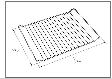 Whirlpool 481245819334 Решітка GRD001 446х340mm для духовки, фото 2