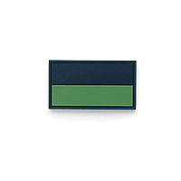 Шеврон (патч) на липучці Luxyart чорно-зелений 7,5*5 см (DB-019) mn