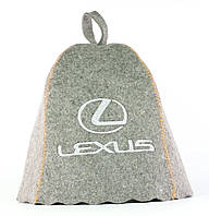 Банная шапка Luxyart "Lexus", натуральный войлок, серый (LA-957) mn