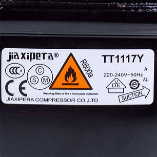 Компресор для холодильника JIAXIPERA TТ1117GY R600a 198W, фото 2