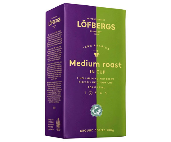 Кава Lofbergs Medium Roast in Cup мелена 500 г