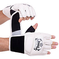 Перчатки для смешанных единоборств MMA кожаные TOP KING Ultimate TKGGU размер XL цвет белый sp