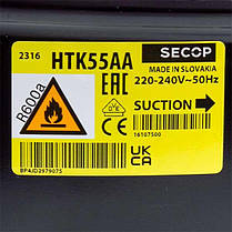 Компресор для холодильника SECOP (DANFOSS) HTK55AA R600a 93W (з пусковим реле ZAF7), фото 2