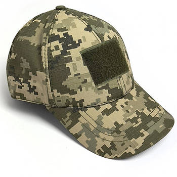 Тактична кепка з липучкою, Піксель / Бейсболка чоловіча / Літня кепка регульована / Чоловіча кепка