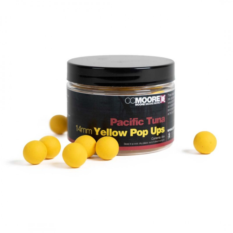 Поп-апи CC Moore Pacific Tuna Yellow Pop Ups 14mm (45шт)