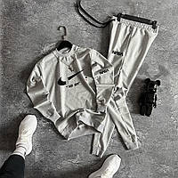 Удобный мужской спортивный костюм Nasa Nike стильный комплект свитшот и штаны двунитка хлопок XL
