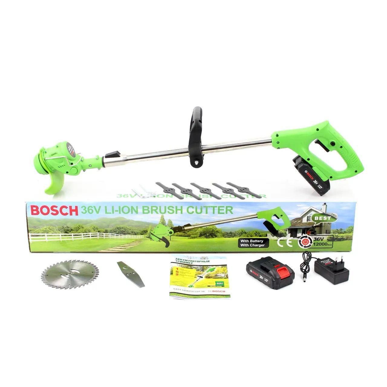Аккумуляторный садовый триммер Bosch EASY GRASSY CUT 50 с двумя Li-Ion ...