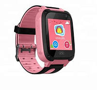 Детские смарт часы телефон Smart Baby watch S4 с GPS розовый цвет. Умные часы