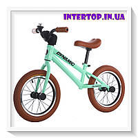 Детский беговел велобег на резиновых надувных колесах 14 дюймов BALANCE TILLY 14 Dynamic T-212519 Бирюзовый