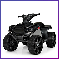 Детский электромобиль квадроцикл на аккумуляторе Bambi M 3893 черный карбон для детей 2-6 лет