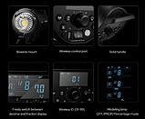 Студійний спалах Godox DP600IIIV зі світлодіодною пілотною лампою, фото 4