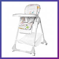 Детский стульчик для кормления с регулируемой спинкой Tilly Bistro T-641/2 Grey серый