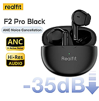 Шумоподавляющие беспроводные наушники Realfit F2 PRO Bluetooth Black