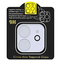 Защитное стекло на камеру Full Block (тех.пак) для Apple iPhone 11 (6.1") SND