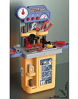 Детский игровой набор инструментов юный строитель 8022 чемодан строитель + Подарок