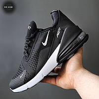 Кросівки Чоловічі Nike Air Max Чорні з білою підошвою сітка, Спортивні Кросівки чоловічі Найк Аір Макс весна