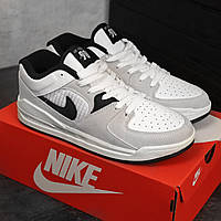 Мужские Кроссовки Nike Jordan Белые Серые, Спортивные Мужские Кроссовки Найк Джордан весенние летние демисезон