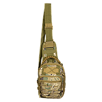 Тактична сумка Adapt Camotec Multicam, сумка чоловіча через плече, військова сумка мультикам однолямкова EXT