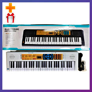 Дитяче піаніно-синтезатор HS-6188B з мікрофоном від мережі + Подарунок