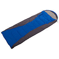 Спальный мешок одеяло с капюшоном Shengyuan SY-S025 цвет синий-серый sp