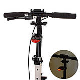 Самокат міський двоколісний для дорослих з ручним гальмом ITRIKE SR 2-015-3-W білий, фото 3