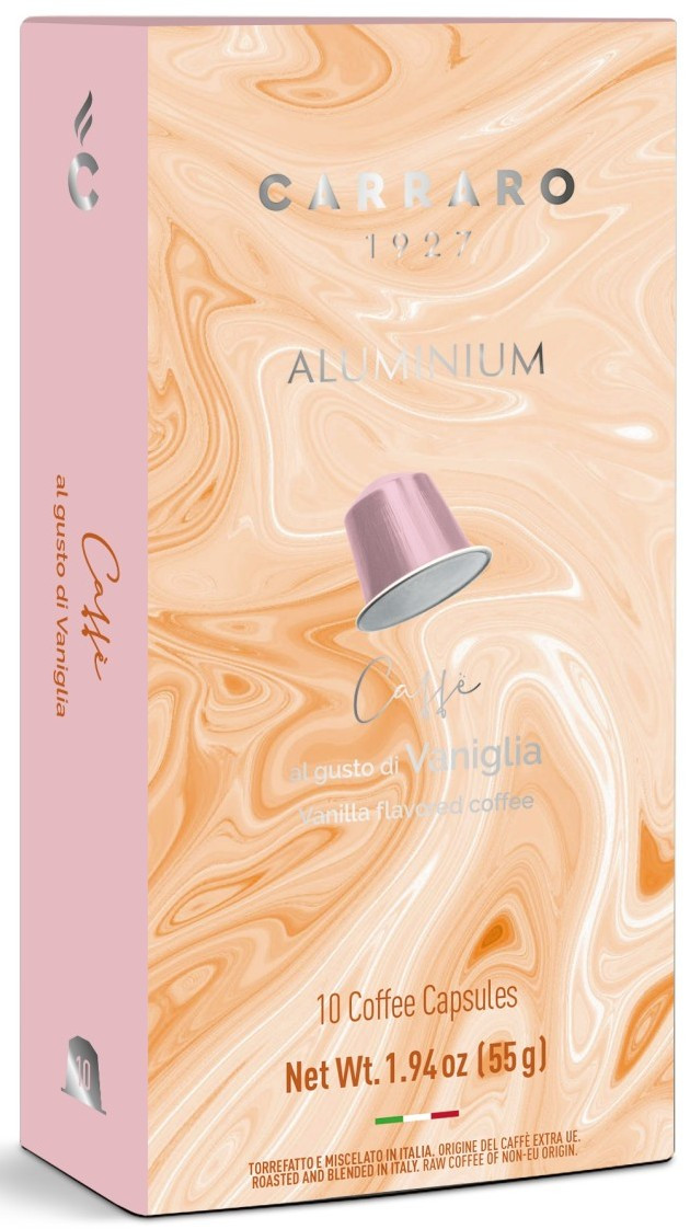 Кава в капсулах Carraro Vaniglia, 10 капсул Nespresso Alu