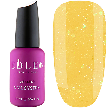 Каучукова база EDLEN Professional Cover Base PIXIE №39, 17 мл оранжевий опал зі слюдою, фото 1