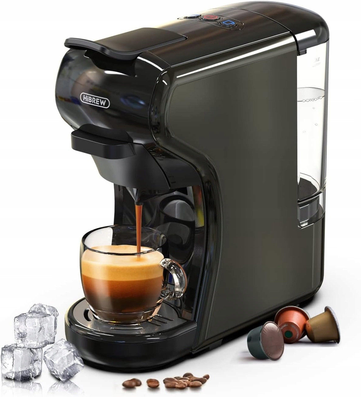 Капсульна кавоварка 4 в 1 HiBREW H1A чорна
