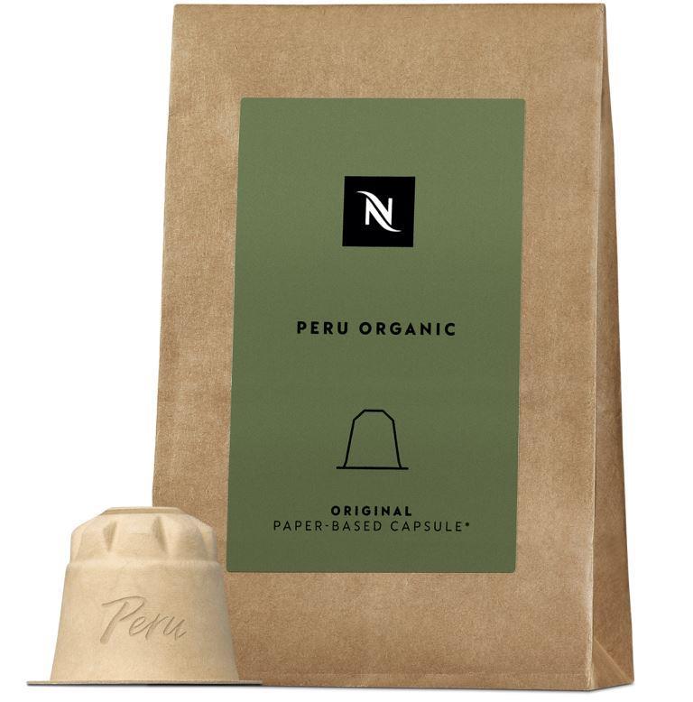 Кава в капсулах Nespresso Peru Organic – 10 капсул, папір