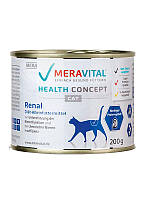 Влажный диетический корм Mera MVH Renal для взрослых кошек при болезнях почек, 200 г х 6 шт