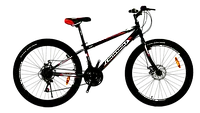 Велосипед CrossBike 26" Spark D-Al 2022 Рама 13" black-red