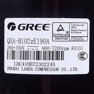 Компресор для кондиціонера Cooper&Hunter (C&H) 00103388 QAX-B102zE190A R410A 260-350V Gree 18'', фото 3