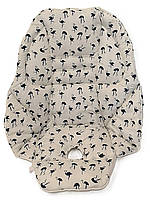 Чохол DavLu на стільчик для годування Peg-Perego Tatamia Фламінго на білому (000217)