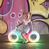 Детский беговел Мотоцикл Трон Байк с Led подсветкой колес. Велобег Tron Bike GS-0020 Белый с красным