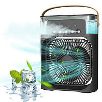 Настольный вентилятор с функцией увлажнения воздуха 4в1 Air Cooler Fan USB, Черный портативный вентилятор (NS)
